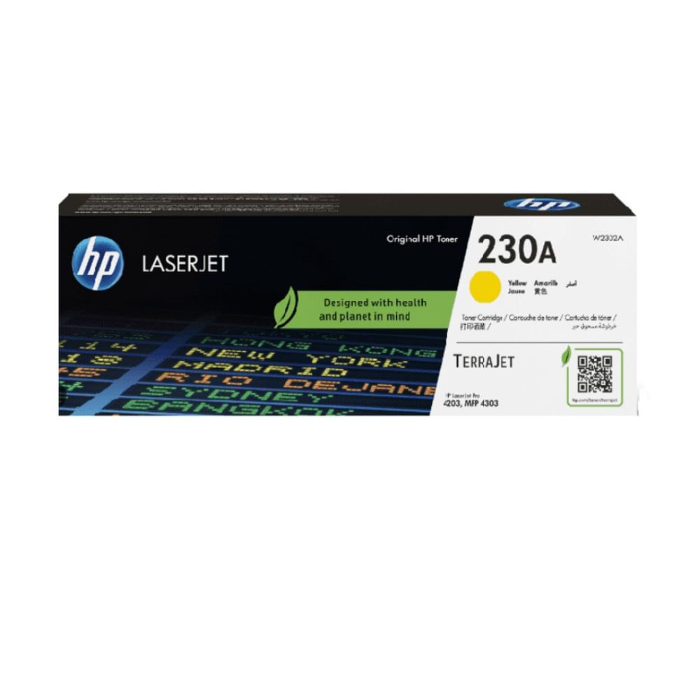 Imagen 1 del producto Tóner HP 230A, compatible con Pro 4203, Mfp 4303, rendimiento 1,800 páginas, amarillo W2302A